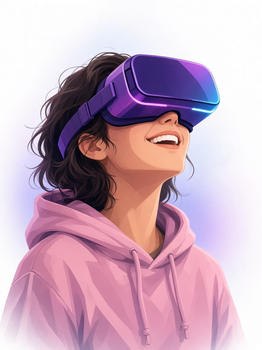 Человек в VR-шлеме